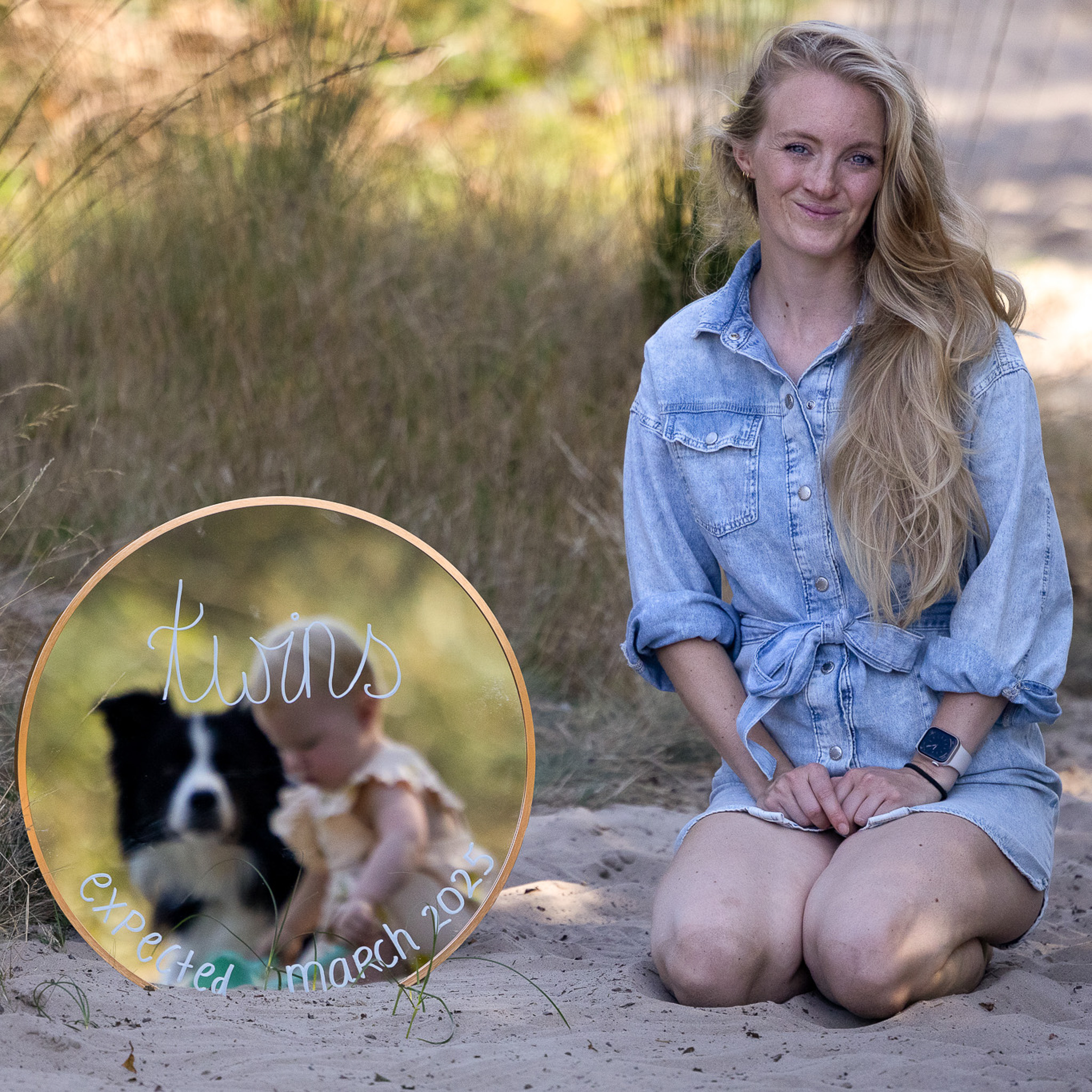 mama & kiddo's mama, moeder, in verwachting, zwanger, tweeling, kind, baby, hond, border collie