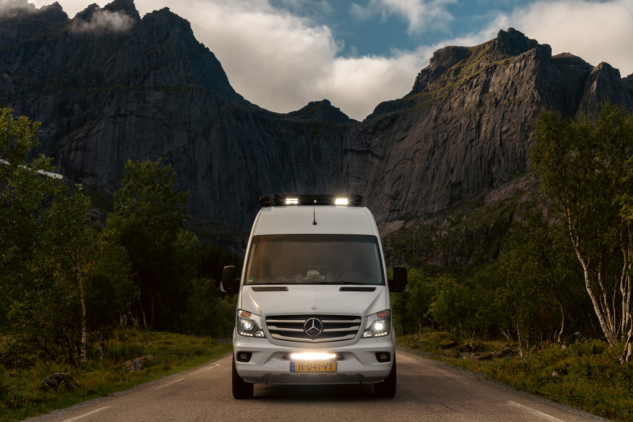 Avondsfeer camper