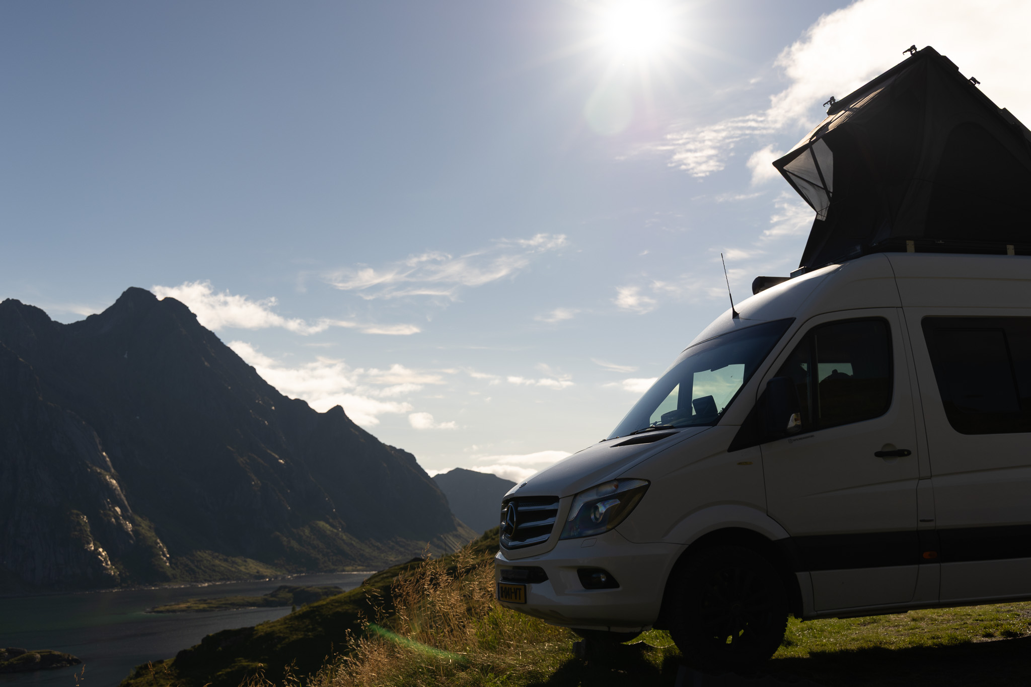 Camper landschap